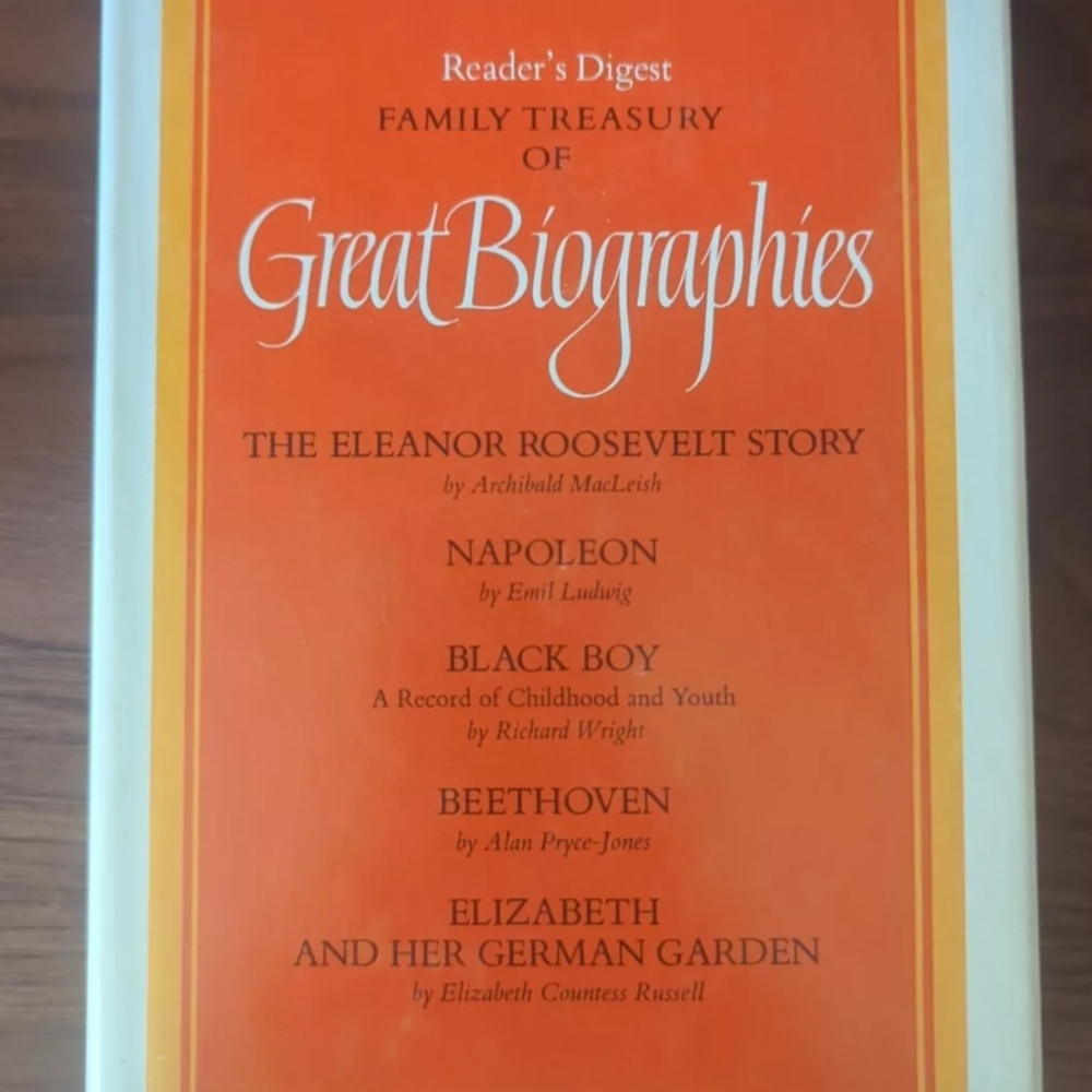 Ist Ed Reader's Digest Family Treasury of Great Biographies Hardback Vintage